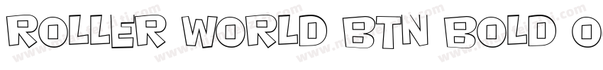 Roller World BTN Bold Out字体转换